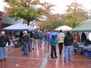 A festival, despite the rain