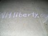 NHLiberty website chalked