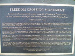 Freedom Crossing Monument in Lewiston, NY